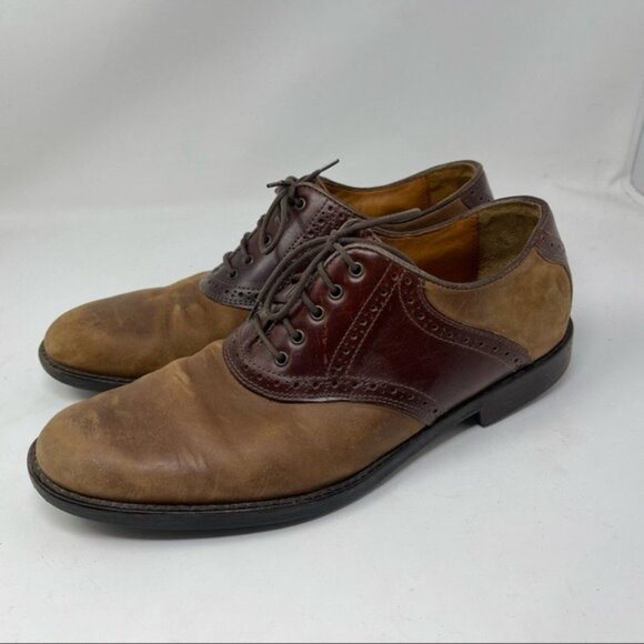 Johnston Murphy Tabor Saddle Shoes Brown Leather Oxfords 20-1032 size 9.5 main image 16